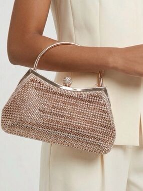 ALESSIA Clutch Rhinestone Embellished Bag NWT